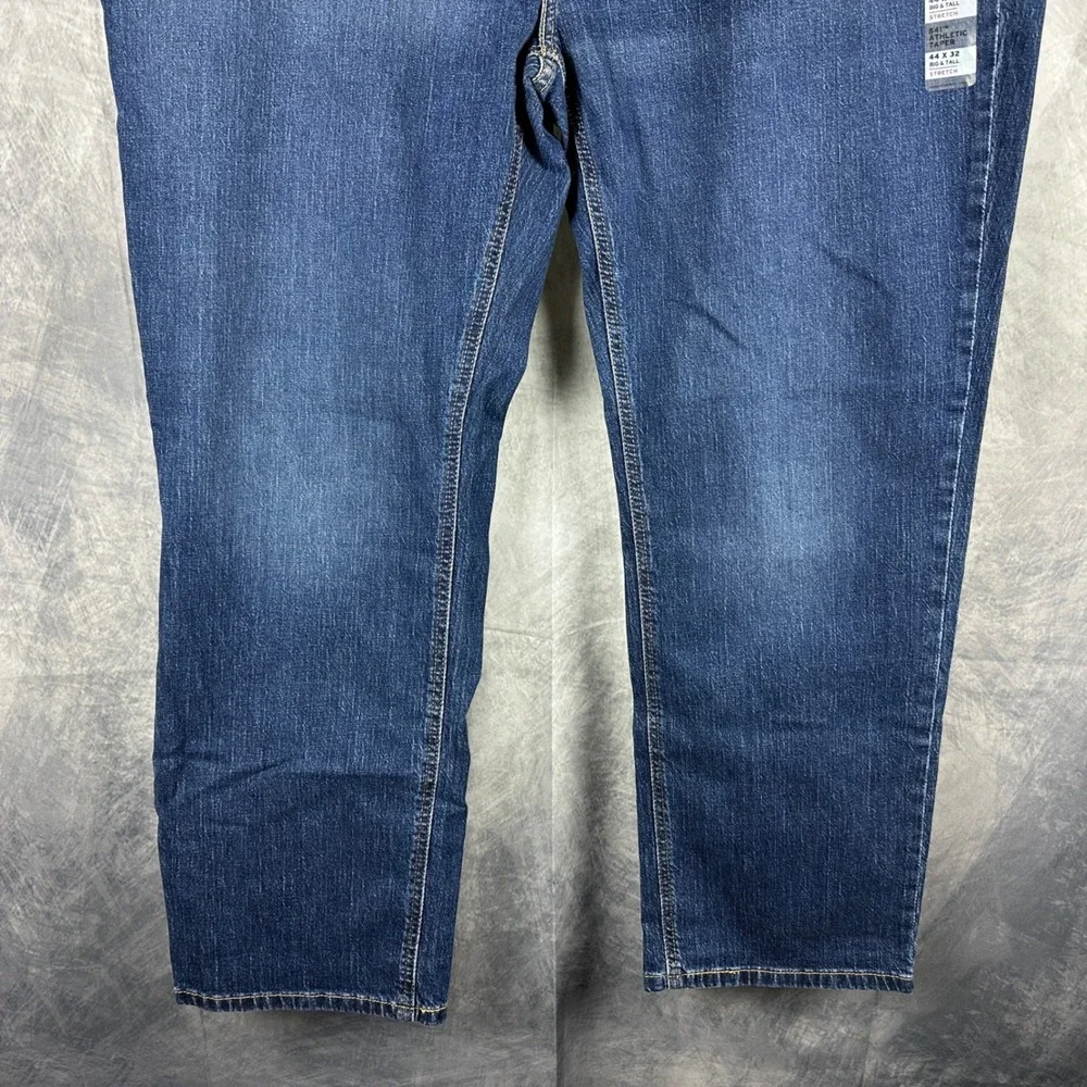 Levis 541 Athletic Taper Jeans Mens 44x32 Blue Denim Big & Tall Eco Ease Stretch